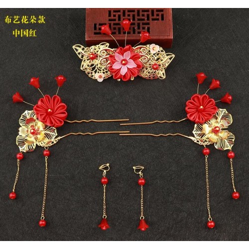 Girls chinese ancient folk dance hair accessories headdress hairpin fairy princess party stage performance drama cosplay photos hair clip